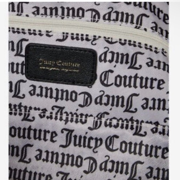 NWT Juicy Couture Women’s Carry-on Duffel Travel Bag Black/Cream - Picture 7 of 13